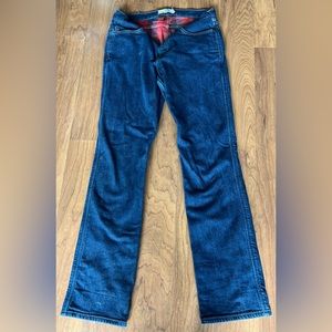 Carhartt Flannel Lined Boot Cut Mid-rise Jeans 8R